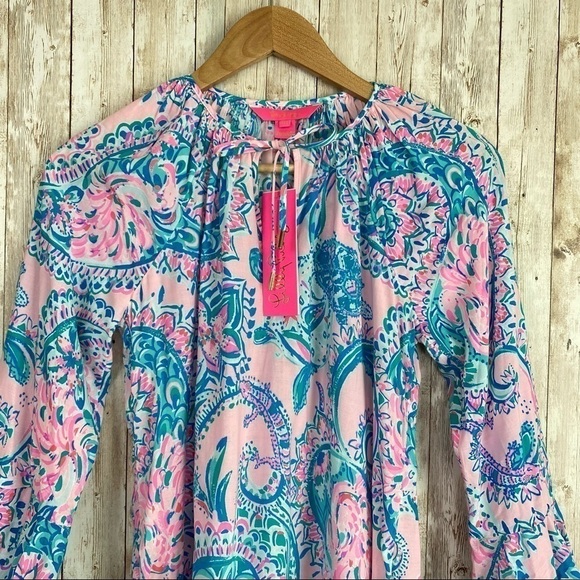 Lilly Pulitzer Willa Flounce Sleeve Top Size XXS - Picture 5 of 13